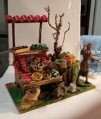 Kerststal - Papier-maché - handelaar