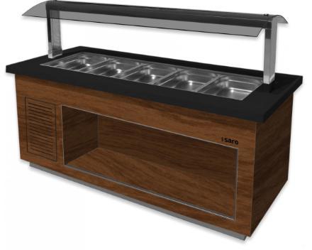 Buffetbar  | 230 V | Bruin Zwart | Warmhouden, Zakelijke goederen, Horeca | Keukenapparatuur, Verzenden
