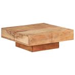 vidaXL Salontafel 80x80x28 cm massief acaciahout, Huis en Inrichting, Tafels | Salontafels, Verzenden, Nieuw, Overige houtsoorten