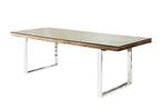 Eettafel Barracuda X 180cm natuurel & Glasplaat / 39698 &, Huis en Inrichting, Tafels | Eettafels, Ophalen of Verzenden, Nieuw