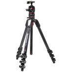 Manfrotto 055 Carbon 4-Section Tripod with XPRO Ball Head +, Nieuw, 175 cm of meer, Met balhoofd, Ophalen of Verzenden