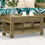 vidaXL Tuinvoetenbank 62x30x32 cm geïmpregneerd grenenhout, Verzenden, Nieuw