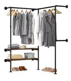 Wandgarderobe van Metaal en Hout – Industrieel Kledingrek, Huis en Inrichting, Kasten | Kledingkasten, Verzenden, Nieuw