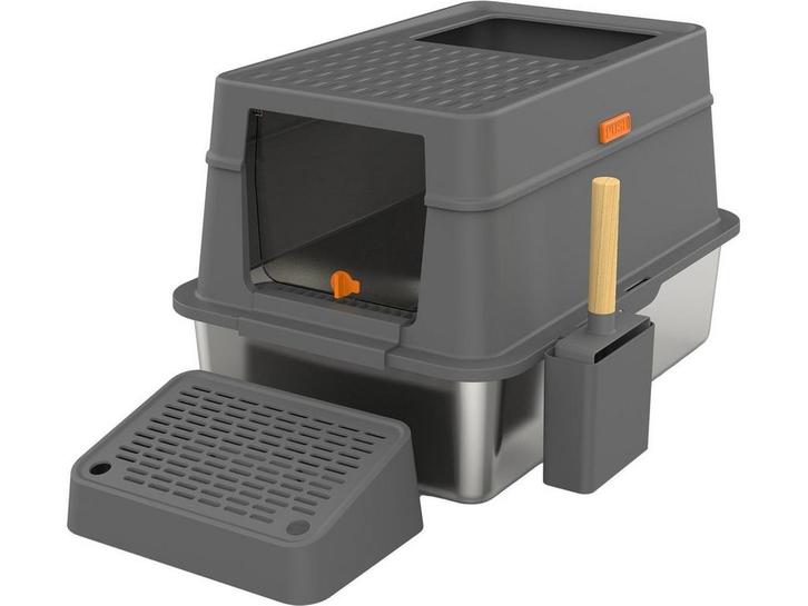 Cellavi RVS Kattenbak - Geschikt voor Grote en Kleine Katten, Dieren en Toebehoren, Katten-accessoires, Zo goed als nieuw, Verzenden