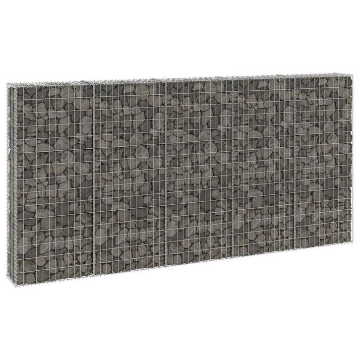 vidaXL Schanskorfmuur met deksels 300x30x150 cm, Tuin en Terras, Schuttingen, Nieuw, IJzer, Minder dan 1 meter, Verzenden