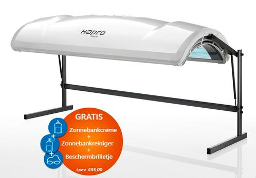 Zonnehemel; Hapro Jade 12 T (dubbel kantelbaar statief)ACTIE, Witgoed en Apparatuur, Zonnebanken en Gezichtsbruiners, Nieuw, Zonnebank enkelzijdig