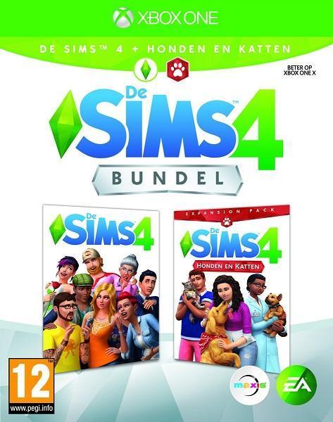 De Sims 4 + Honden en Katten Bundel Xbox One Morgen in huis!, Spelcomputers en Games, Games | Xbox One, 1 speler, Zo goed als nieuw