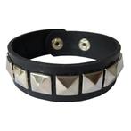 Fako Bijoux® - Armband - Studs - Piramide - Zwart, Verzenden, Nieuw