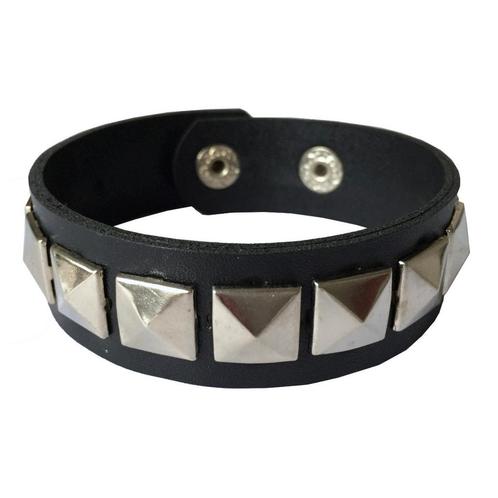 Fako Bijoux® - Armband - Studs - Piramide - Zwart, Sieraden, Tassen en Uiterlijk, Armbanden, Verzenden