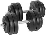 Dumbell set - 2 x 15 kg - kunststof, Sport en Fitness, Verzenden, Nieuw