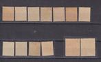 Nederland 1924/1927 - 13 Waardes van de Serie met Beeld van, Gestempeld