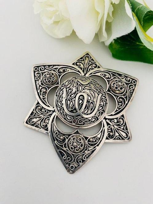 Zilver, Berber - Frankrijk - Hanger - Broche, Antiek en Kunst, Kunst | Niet-Westerse kunst