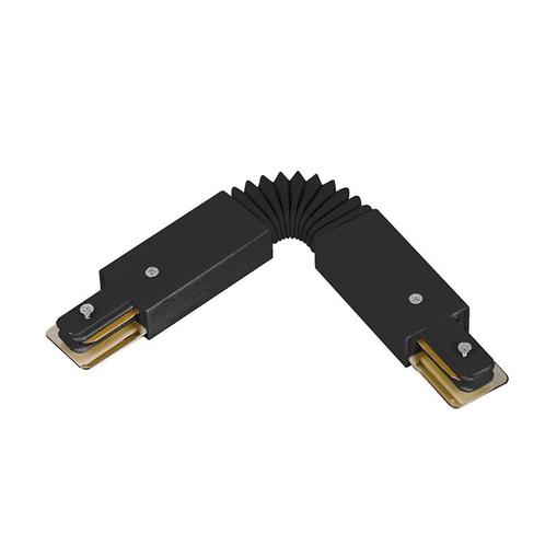 1-fase rail | Flexibele connector zwart, Huis en Inrichting, Lampen | Plafondlampen, Nieuw, Verzenden