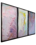 Ksavera - Abstract painting A1245 - fluid triptych - XXL