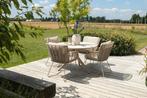 4SO Fabrice/Dublin ronde tuinset 120 cm. (5-delig) - Latte, Verzenden, Nieuw, Overige materialen, Tuinset