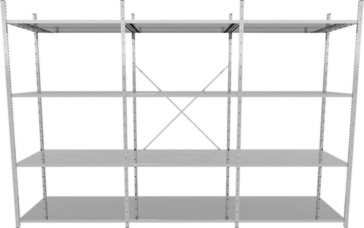 Voordeelrij G3 legbordstelling - B1000 x D500 mm - Breedte, Zakelijke goederen, Kantoor en Winkelinrichting | Magazijn, Stelling en Opslag