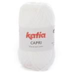 Katia Capri - 82050 wit - Katoen Garen, Hobby en Vrije tijd, Breien en Haken, Ophalen of Verzenden, Nieuw