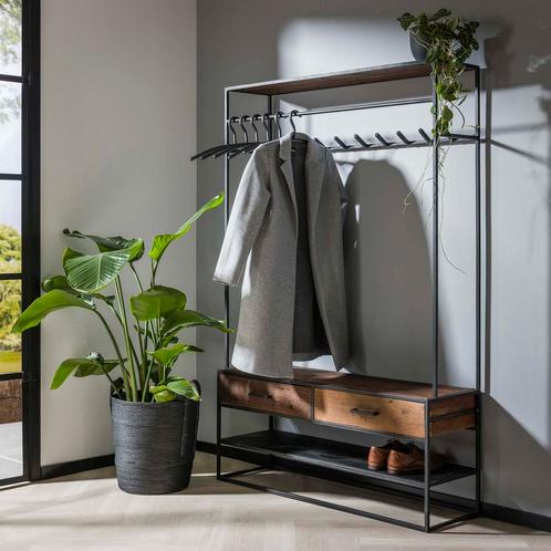 Staande kapstok Carlos 9 haken met roede, Huis en Inrichting, Woonaccessoires | Kapstokken, Verzenden
