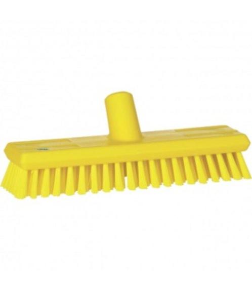 Vikan vloerschrobber 30 cm geel medium vezel, Huis en Inrichting, Schoonmaakartikelen, Verzenden