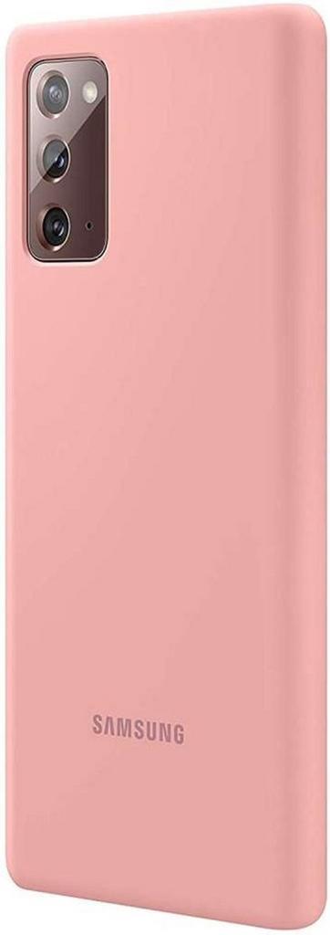 Samsung Silicone Hoesje - Samsung Galaxy Note 20 - Brons, Telecommunicatie, Mobiele telefoons | Hoesjes en Frontjes | Overige merken