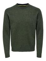 SALE -39% | ONLY & SONS Trui Edward donkergroen | OP=OP, Nieuw, Verzenden