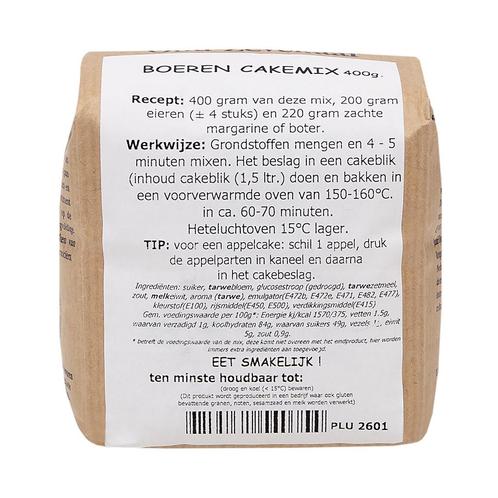 Molen de Hoop Boerencakemix 400 gr, Hobby en Vrije tijd, Taarten en Cupcakes maken, Nieuw, Verzenden