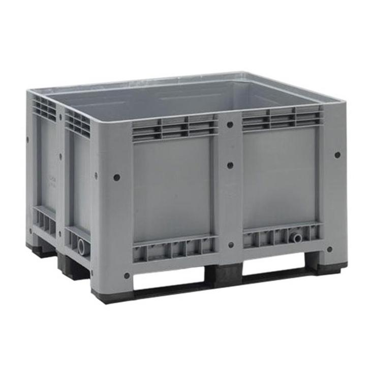 Kunststof palletbox grijs 1200x1000x760 mm - 610 liter, Zakelijke goederen, Kantoor en Winkelinrichting | Magazijn, Stelling en Opslag