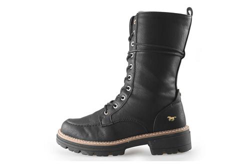 Mustang Veterboots in maat 39 Zwart | 10% extra korting, Kleding | Dames, Schoenen, Zwart, Zo goed als nieuw, Overige typen, Verzenden