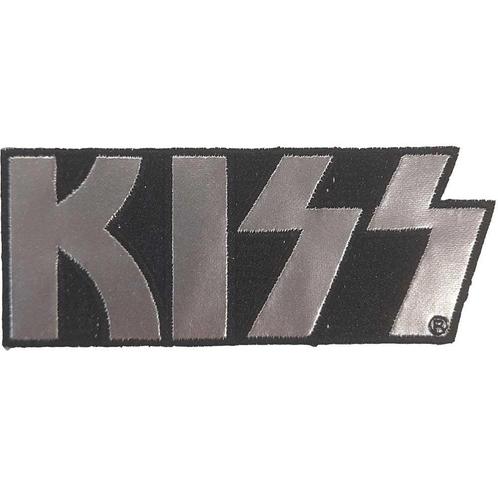KISS - Chrome Logo - patch officiële merchandise, Verzamelen, Muziek, Artiesten en Beroemdheden, Kleding, Nieuw, Ophalen of Verzenden