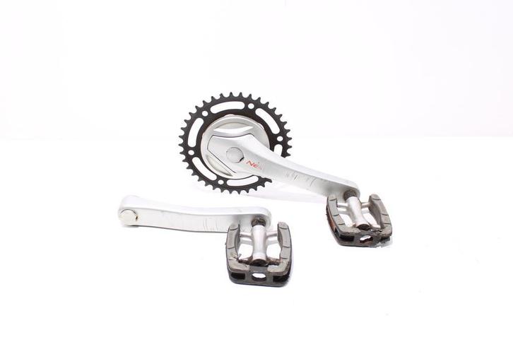 Cranks, trappers en tandwiel | Shimano | Rih Omega 1, Fietsen en Brommers, Fietsonderdelen, Crankstel of Pedalen, Gebruikt