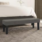 vidaXL Bankje 100x30x30 cm fluweel donkergrijs, Huis en Inrichting, Verzenden, Nieuw, Stof, Minder dan 150 cm