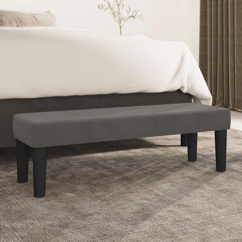 vidaXL Bankje 100x30x30 cm fluweel donkergrijs, Huis en Inrichting, Banken | Bankstellen, Nieuw, Minder dan 150 cm, Stof, Verzenden
