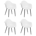 4 Witte Eetkamerstoelen - Super Deal! - Tweedekansje, Huis en Inrichting, Stoelen, Ophalen of Verzenden, Nieuw, Wit, Vier