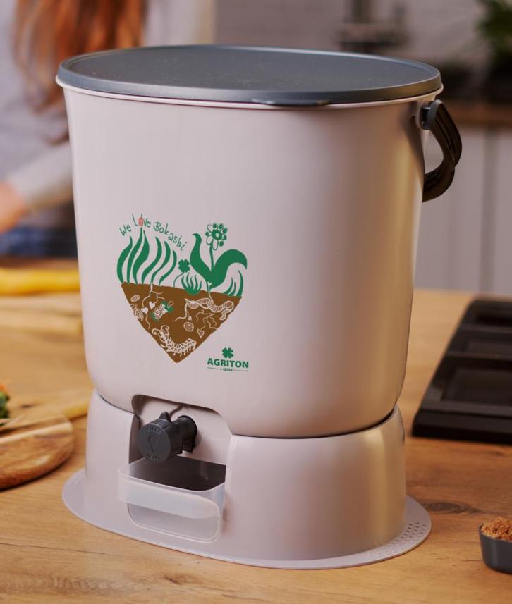 Bokashi composter grijs, Tuin en Terras, Aarde en Mest