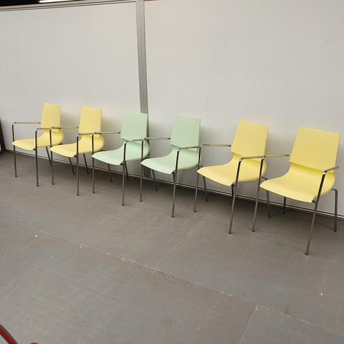 Ricciolina design max kunststof stoelen - geel en groen (all, Huis en Inrichting, Stoelen, Ophalen of Verzenden