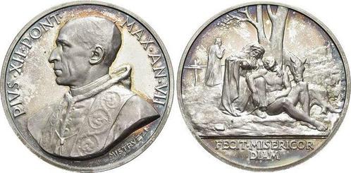Ar-medaille 1945 Italien-vatikan Pius Xii 1939-1958, Postzegels en Munten, Penningen en Medailles, Verzenden