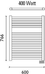 Saqu Elektrische radiator van €977.00 voor €274.31, Doe-het-zelf en Verbouw, Verwarming en Radiatoren, Ophalen of Verzenden, Nieuw