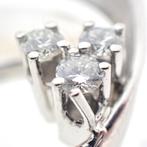 Witgouden broche met diamanten 0,18 ct. (moderne broche), Sieraden, Tassen en Uiterlijk, Broches, Gebruikt, Overige kleuren, Ophalen of Verzenden