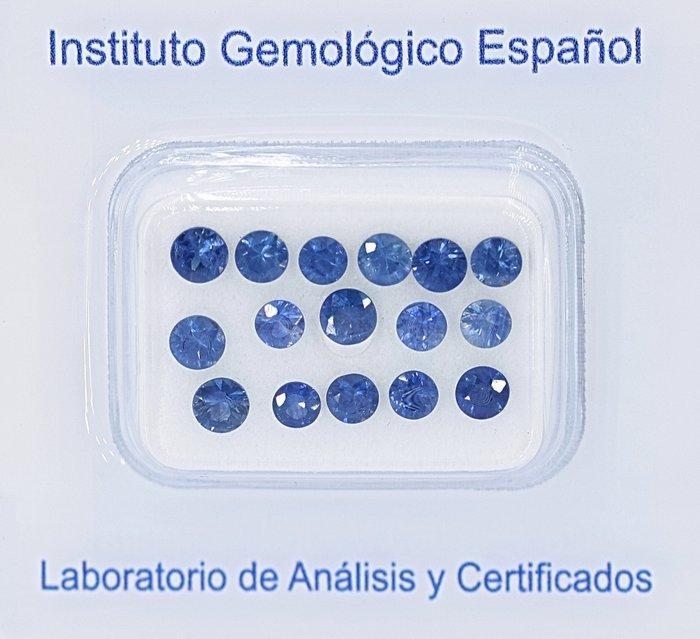 Zonder Minimumprijs Blauw Saffier - 2.34 ct - Instituto, Sieraden, Tassen en Uiterlijk, Edelstenen