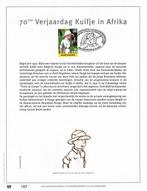 België 2001 - Kuifje Luxe kunstblad opdruk in fijn goud 23 K, Nieuw