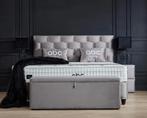 Opberg Boxspring Palermo - 180x200 cm, Verzenden, Nieuw, Grijs, Modern