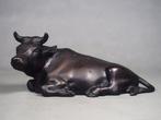 Brons - Eizan  - Zeer mooie koe figurine - Shwa periode