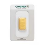 C. Hafner 250 gram gegoten goudbaar met certificaat, Postzegels en Munten, Goud, Verzenden
