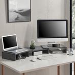 [en.casa] Monitorstandaard verhoger Vilppula donkergrijs, Verzenden, Nieuw in verpakking