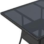 Polyrotan Tuintafel / Bijzettafel / Balkontafel Yoro - Vierk, Tuin en Terras, Verzenden, Nieuw