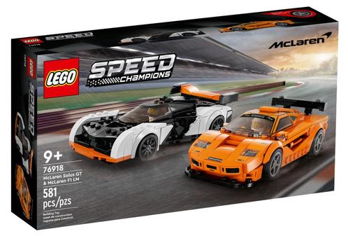 Lego Speed Champion 76918 McLaren Solus GT & McLaren F1 LM, Kinderen en Baby's, Speelgoed | Duplo en Lego, Nieuw, Ophalen of Verzenden