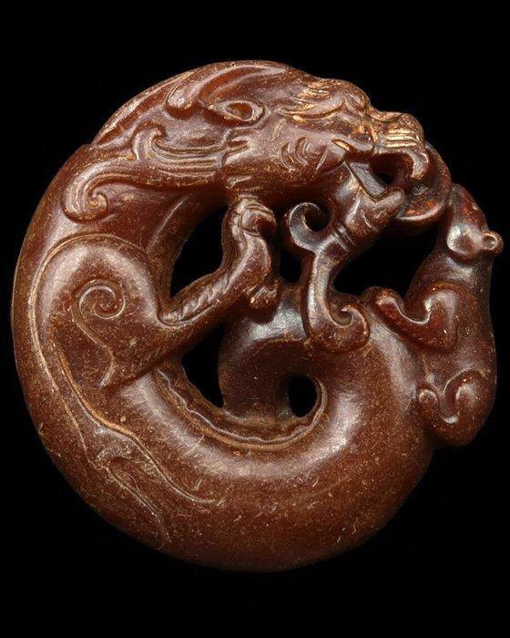 De Imperiale Strateeg - Amulet Draak en Rat - Rijkdom,, Antiek en Kunst, Antiek | Boeken en Bijbels