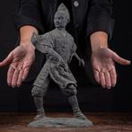 Beeld, Meiji Samurai - 40 cm - Artistieke Bronze Fusion -