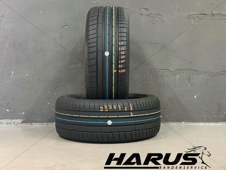 255/45/20 101T AO Hankook zomerbanden 5,6mm profiel 2 stuks, Auto-onderdelen, Banden en Velgen, 20 inch, Erkend duurzaam, Zomerbanden