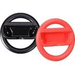 Nintendo Switch Stuur Set Zwart/Rood (Switch Accessoires), Spelcomputers en Games, Ophalen of Verzenden, Zo goed als nieuw